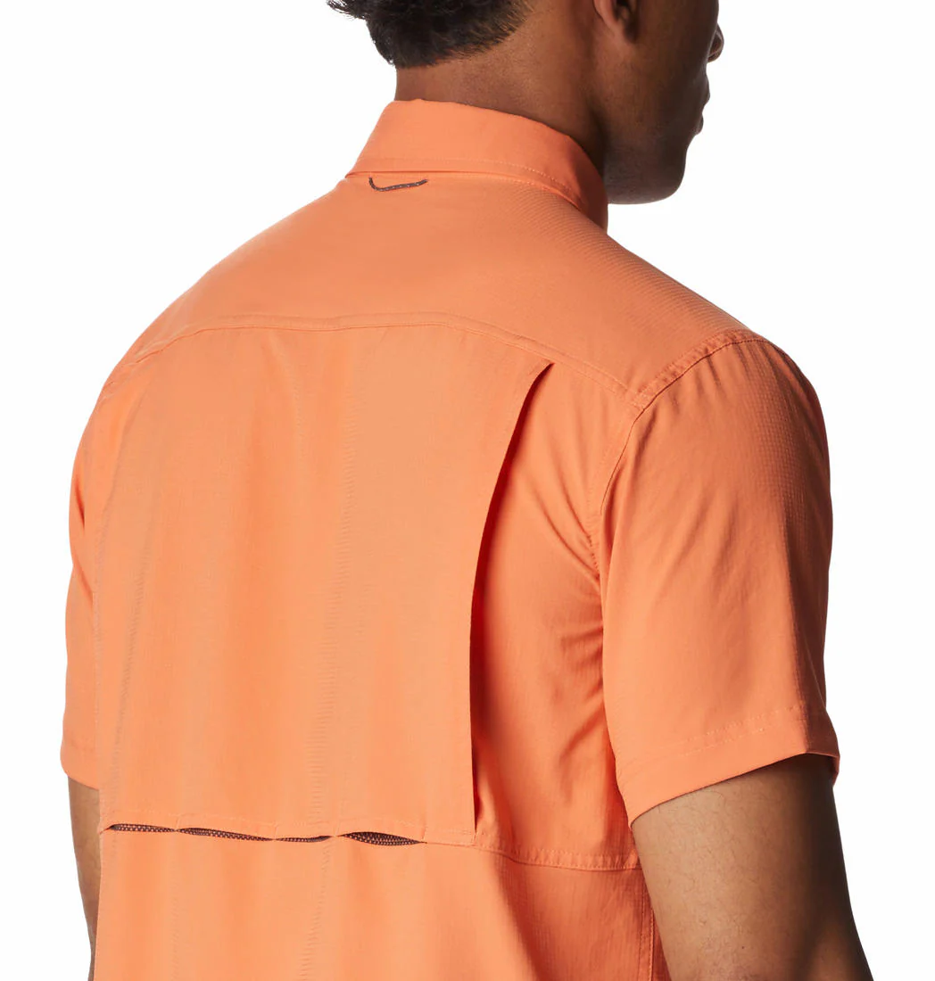 Columbia Men Orange Silver Ridge Utility Lite Short Sleeve (Sun Protection) - Image 6