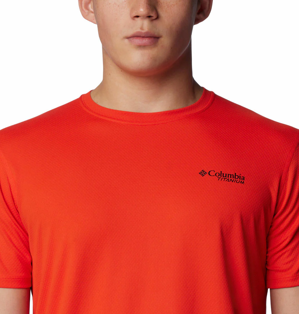 Columbia Men Orange Summit Valley SS Crew (Sun Protection) - Image 4