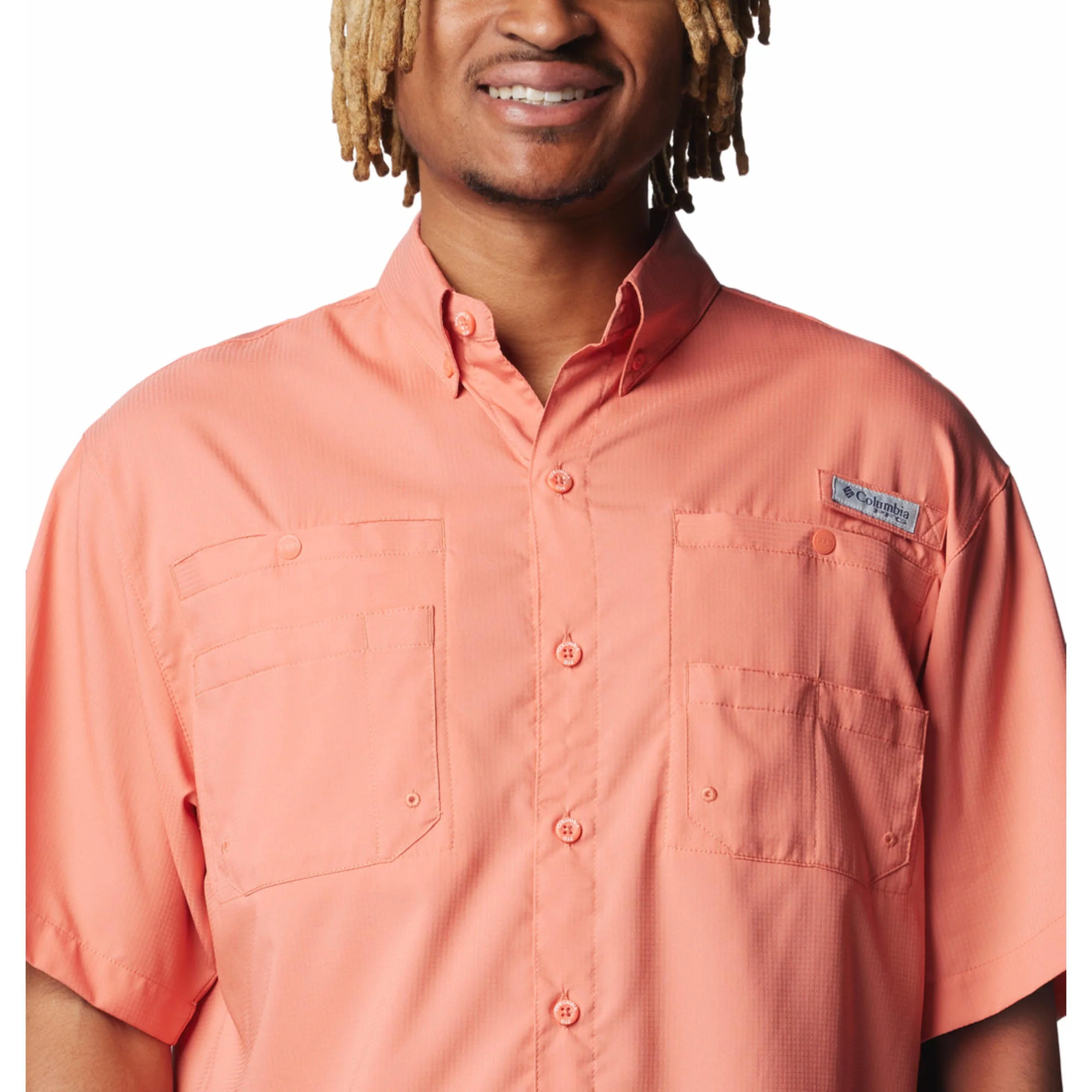 Columbia Men Orange Tamiami II SS Shirt (Sun Protection) - Image 4