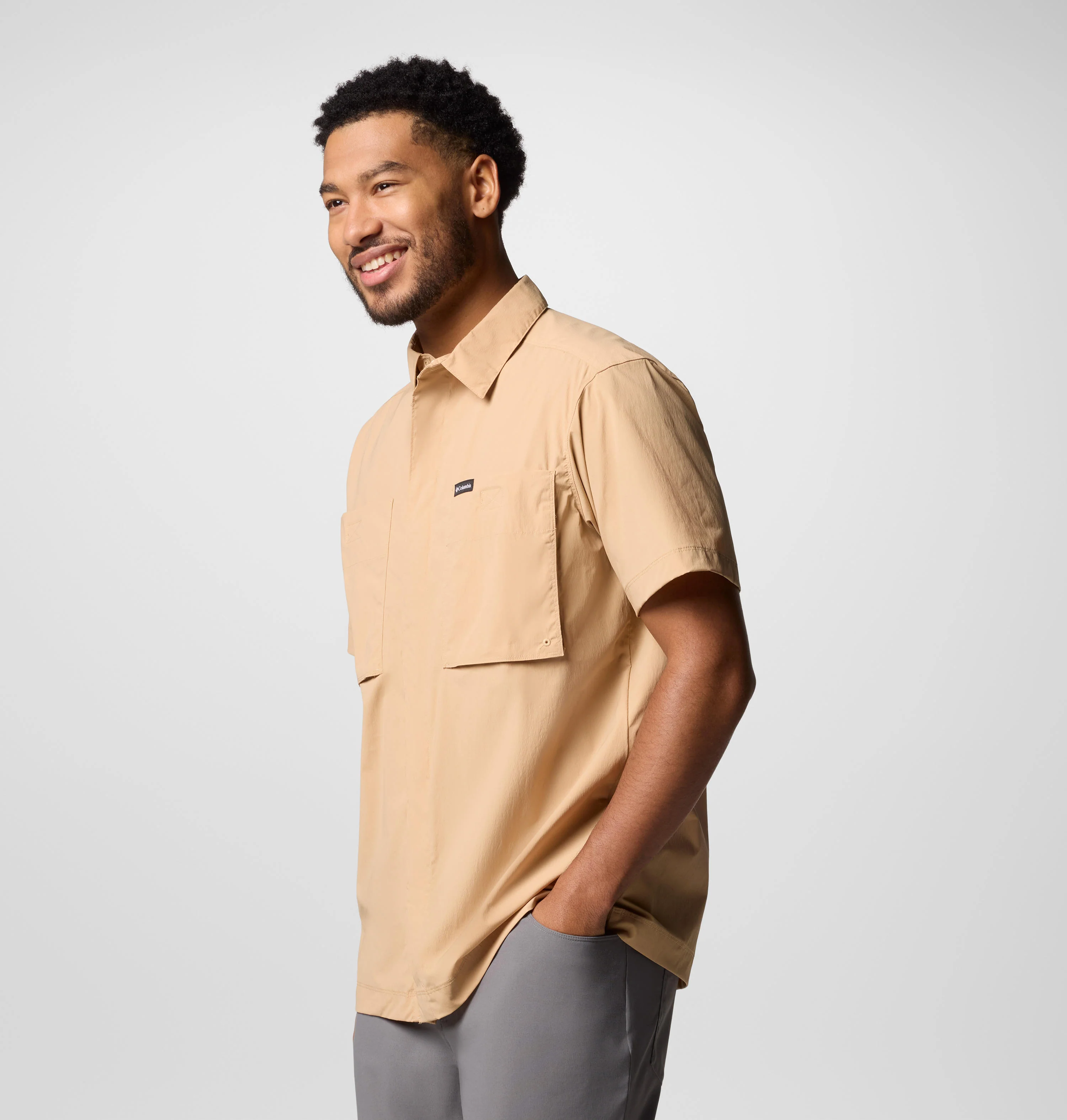 Columbia Men Brown Black Mesa Utility SS Shirt - Image 6