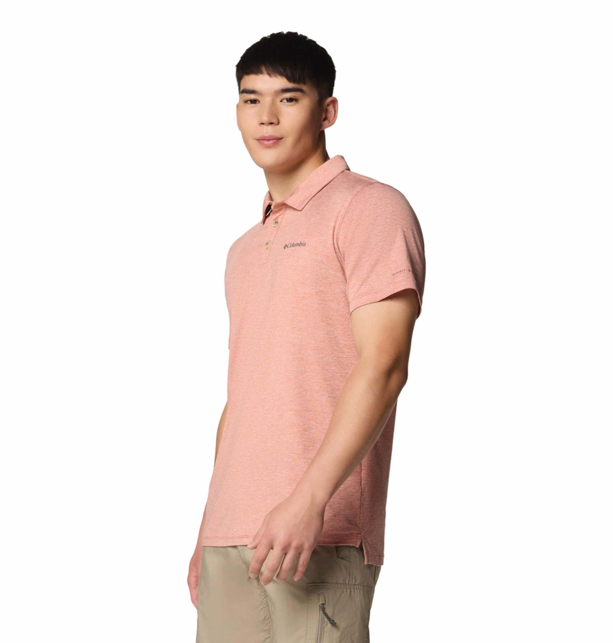 Columbia Men Red Tech Trail Utility Polo (Sun Protection) - Image 4