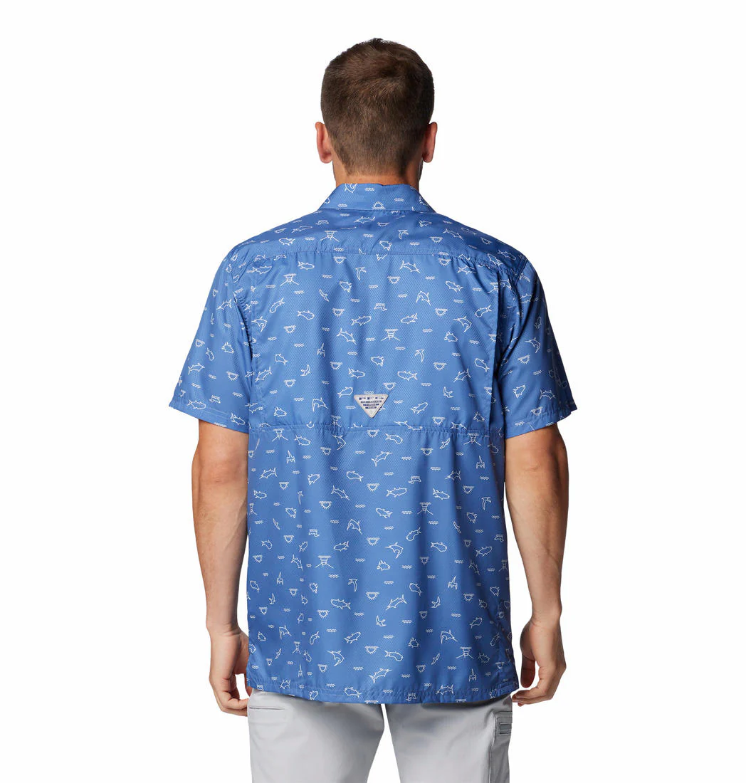 Columbia Men Purple Super Slack Tide Camp Shirt (Sun Protection) - Image 2