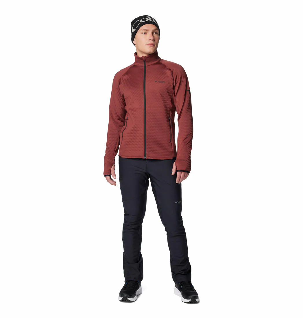 Columbia Men Red Crystal Leaf Omni-Heat Helix Full Zip - Image 4