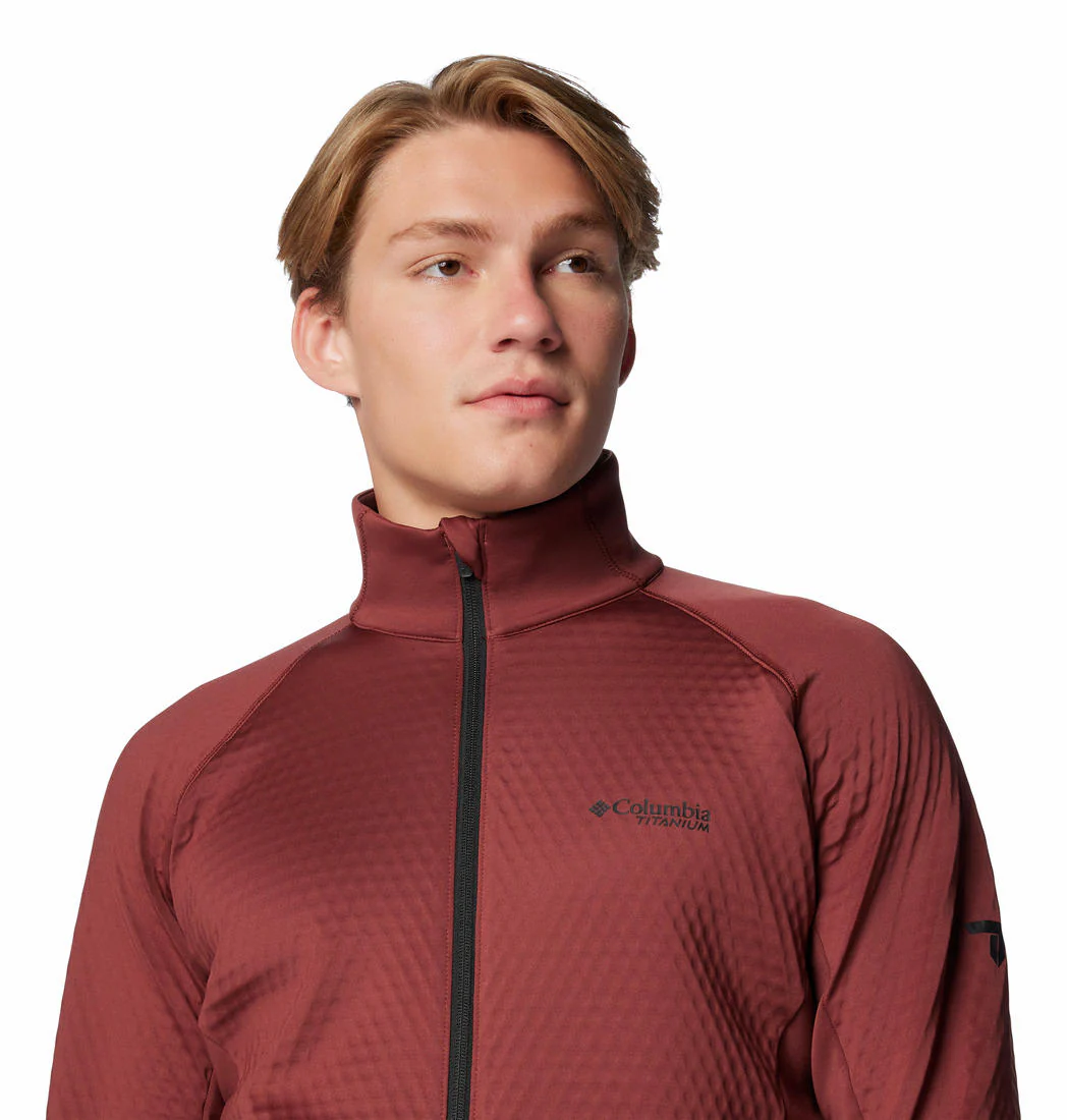 Columbia Men Red Crystal Leaf Omni-Heat Helix Full Zip - Image 6