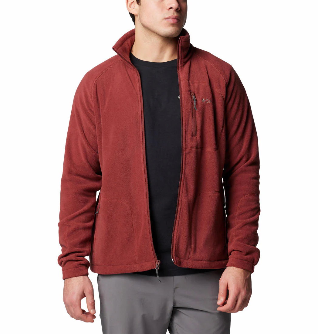 Columbia Men Red Fast Trek II Full Zip Fleece - Image 4