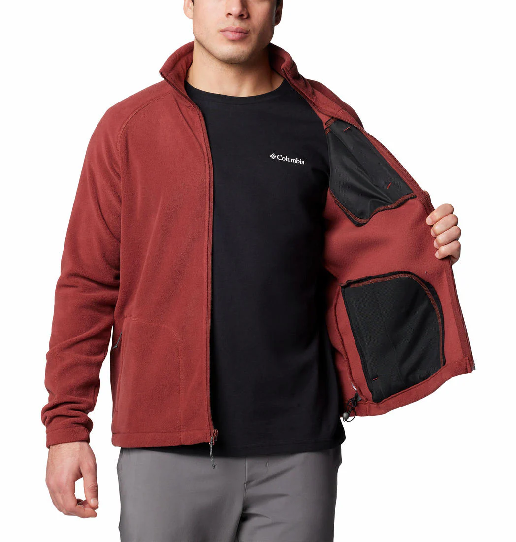 Columbia Men Red Fast Trek II Full Zip Fleece - Image 5