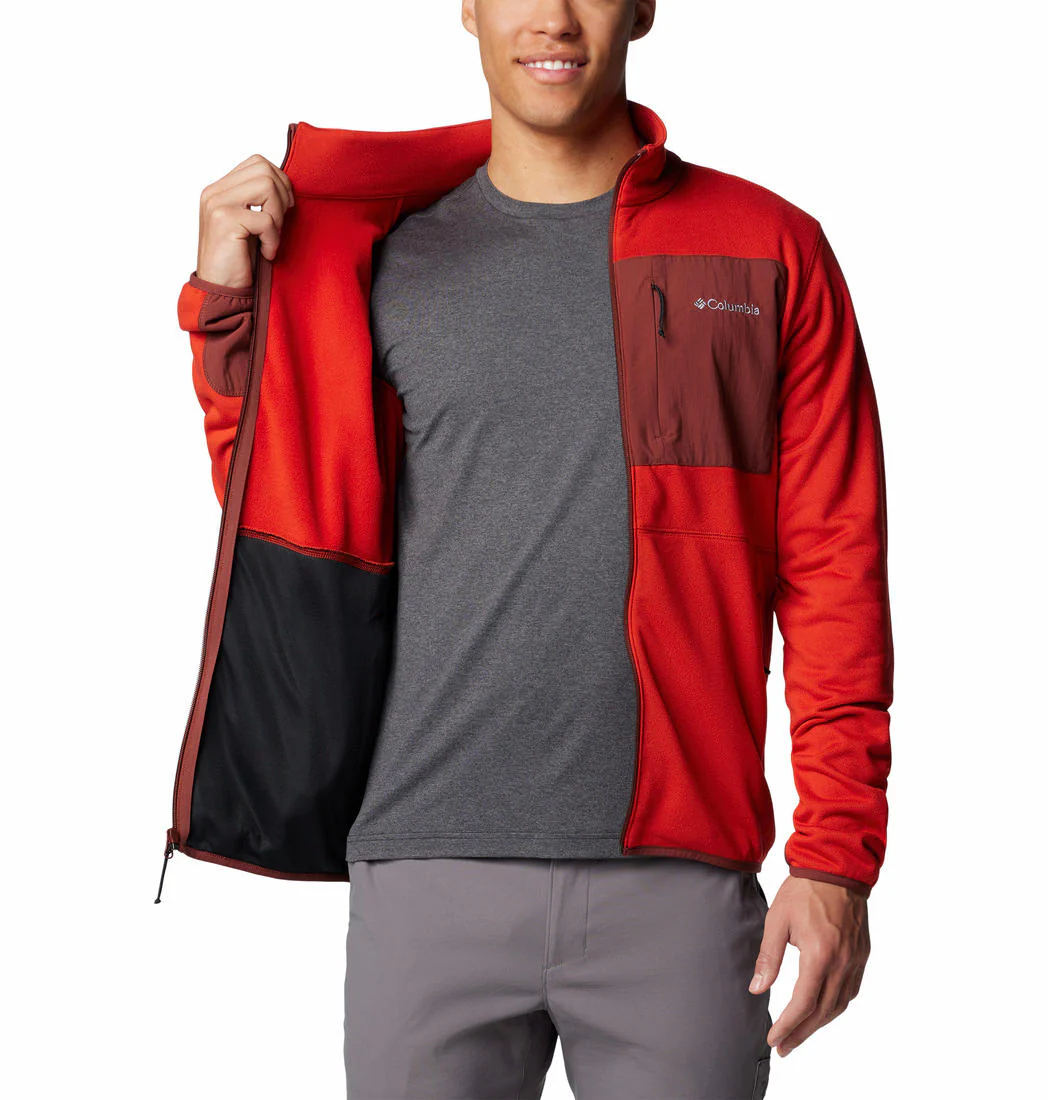Columbia Men Red Columbia Hike Full Zip II - Image 5