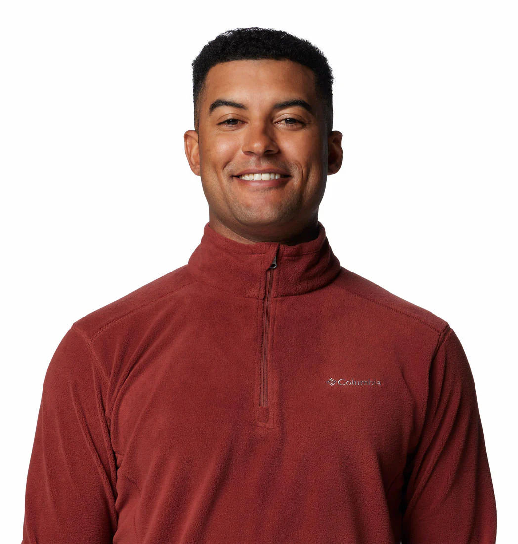 Columbia Men Red Klamath Range II Half Zip - Image 5