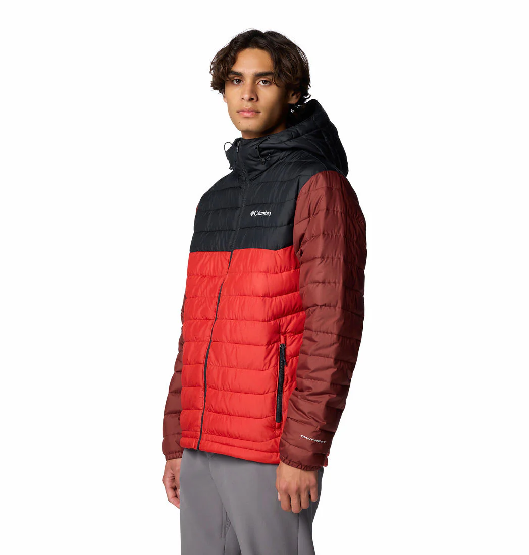 Columbia Men Red Powder Lite II Hooded Jacket - Image 3