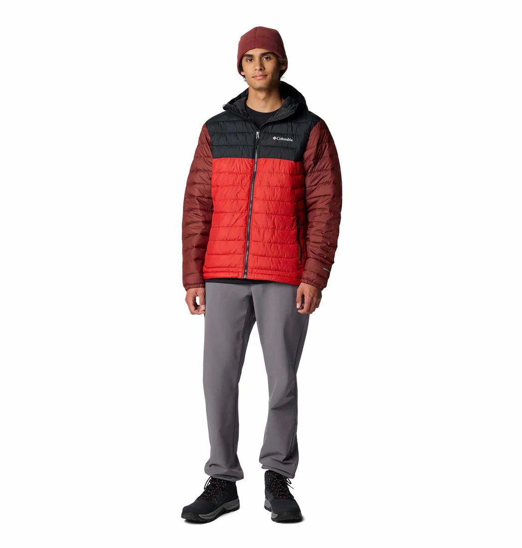 Columbia Men Red Powder Lite II Hooded Jacket - Image 4