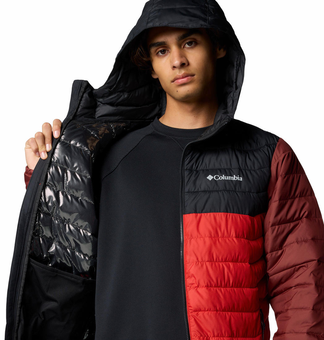 Columbia Men Red Powder Lite II Hooded Jacket - Image 6
