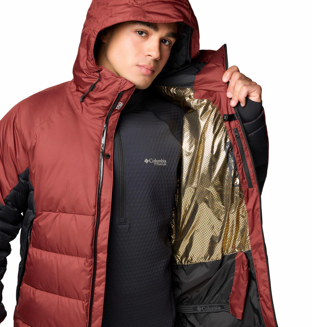 Columbia Men Red Roaring Fork II Down Jacket - Image 7