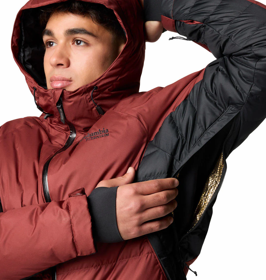 Columbia Men Red Roaring Fork II Down Jacket - Image 9