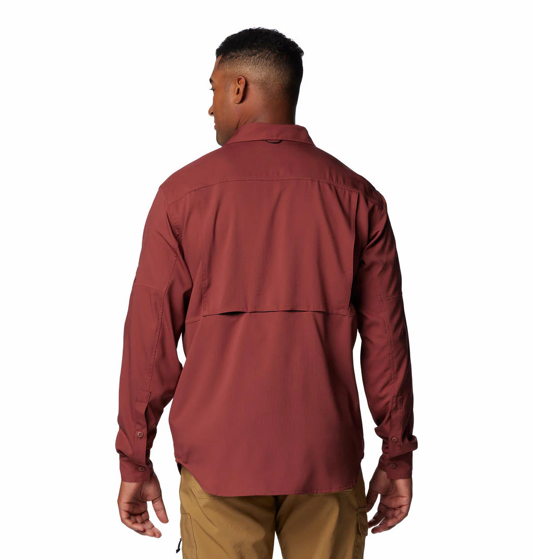 Columbia Men Red Silver Ridge Utility Lite Long Sleeve (Sun Protection) - Image 2