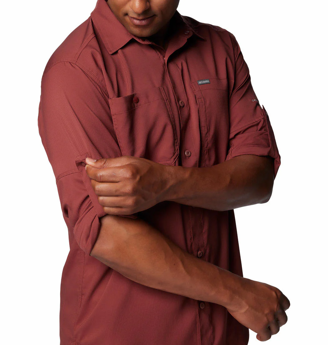 Columbia Men Red Silver Ridge Utility Lite Long Sleeve (Sun Protection) - Image 8