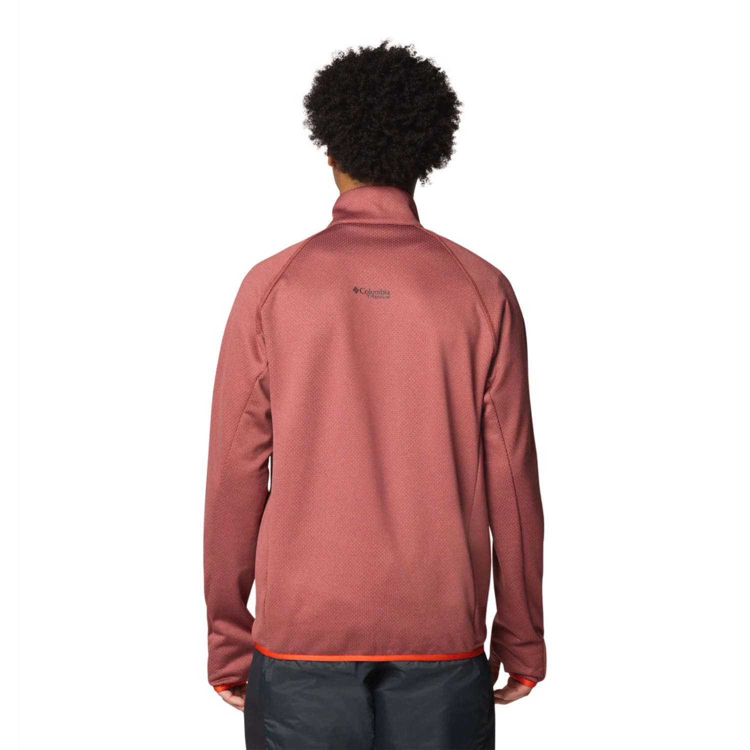 Columbia Men Red Triple Canyon Grid Fleece FZ II - Image 2