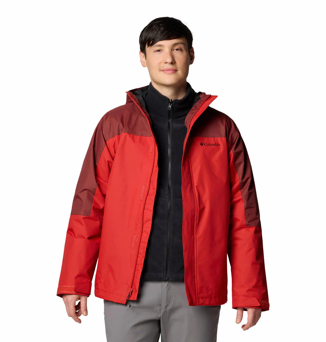 Columbia Men Red Tunnel Falls II Interchange Jacket - Image 10