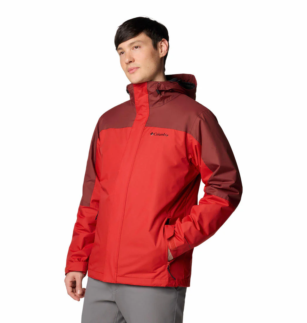 Columbia Men Red Tunnel Falls II Interchange Jacket - Image 3