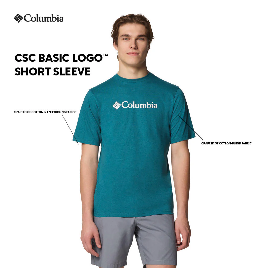 Columbia Men Blue CSC Basic Logo Short Sleeve - Image 2