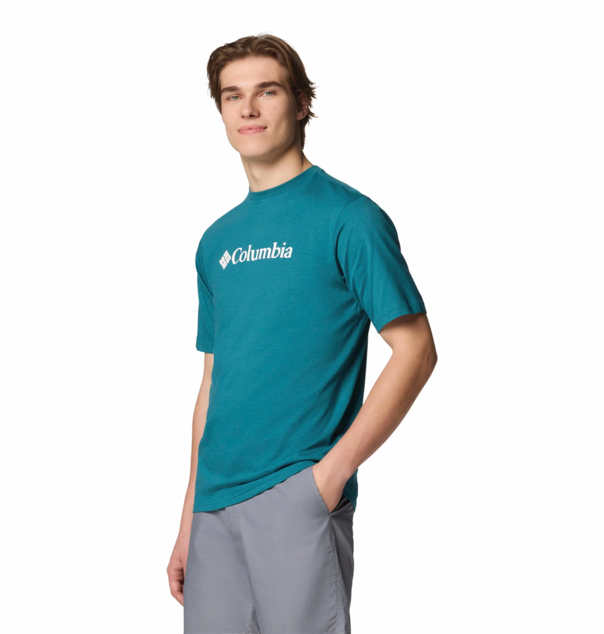 Columbia Men Blue CSC Basic Logo Short Sleeve - Image 4