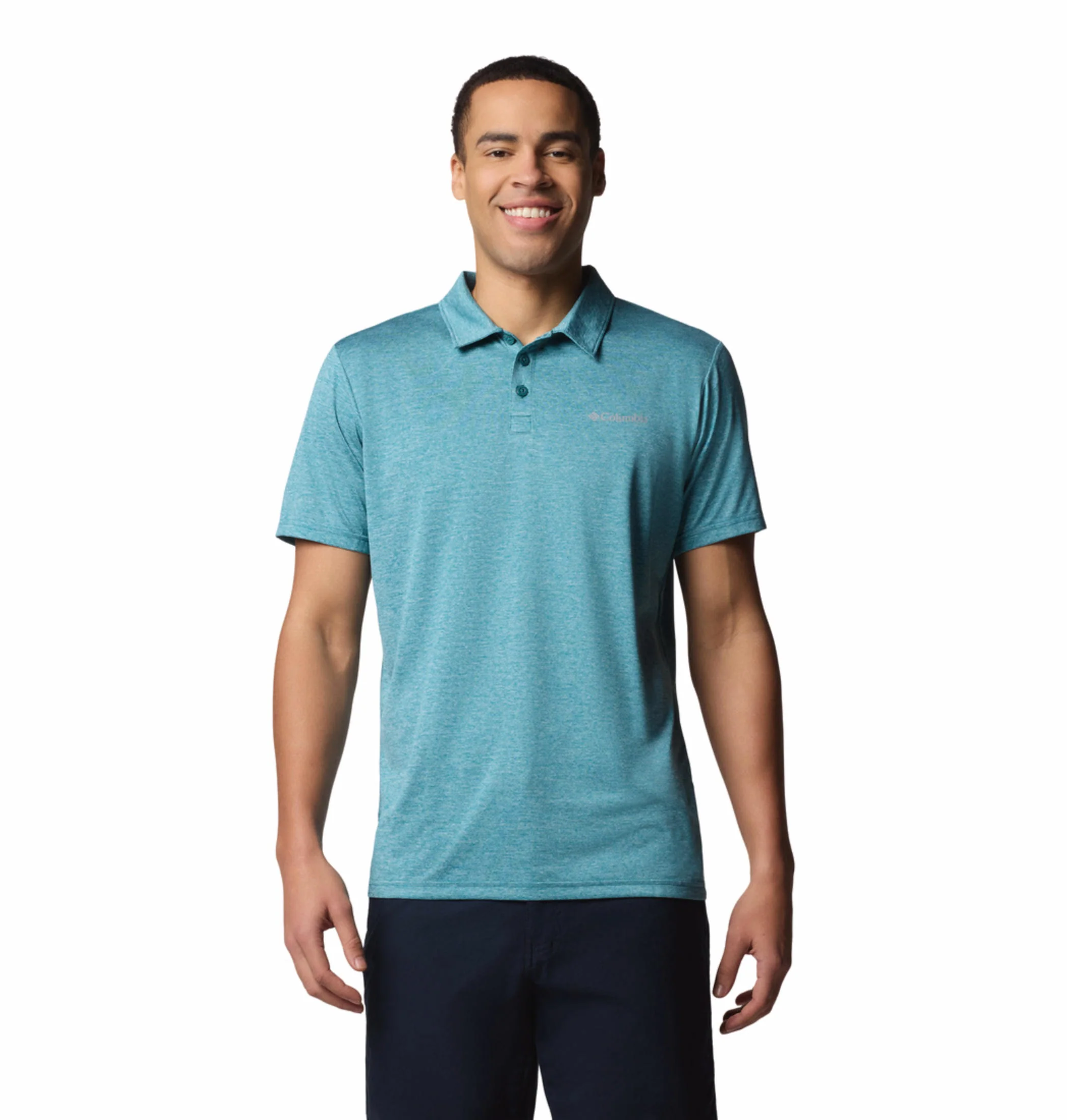 Columbia Men Blue Columbia Hike Polo