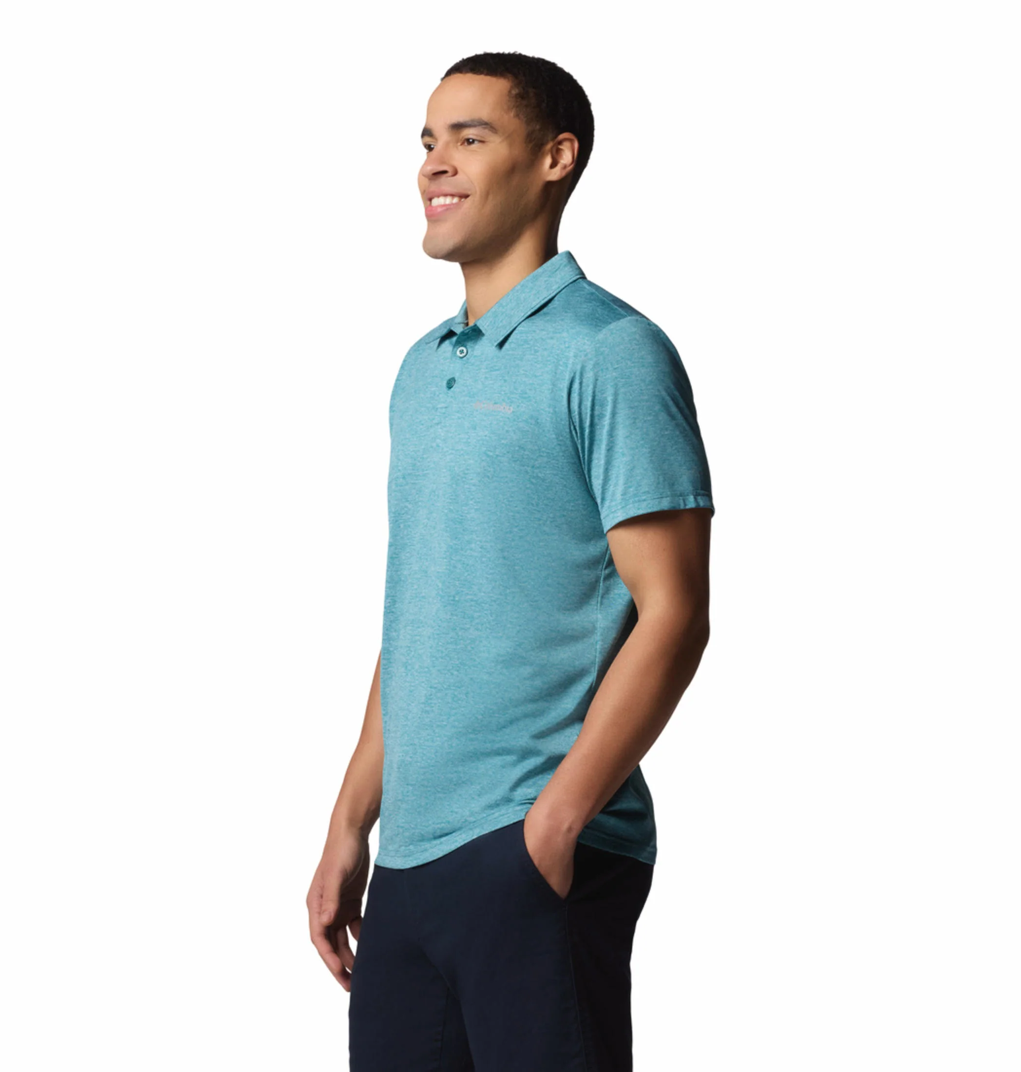 Columbia Men Blue Columbia Hike Polo - Image 4