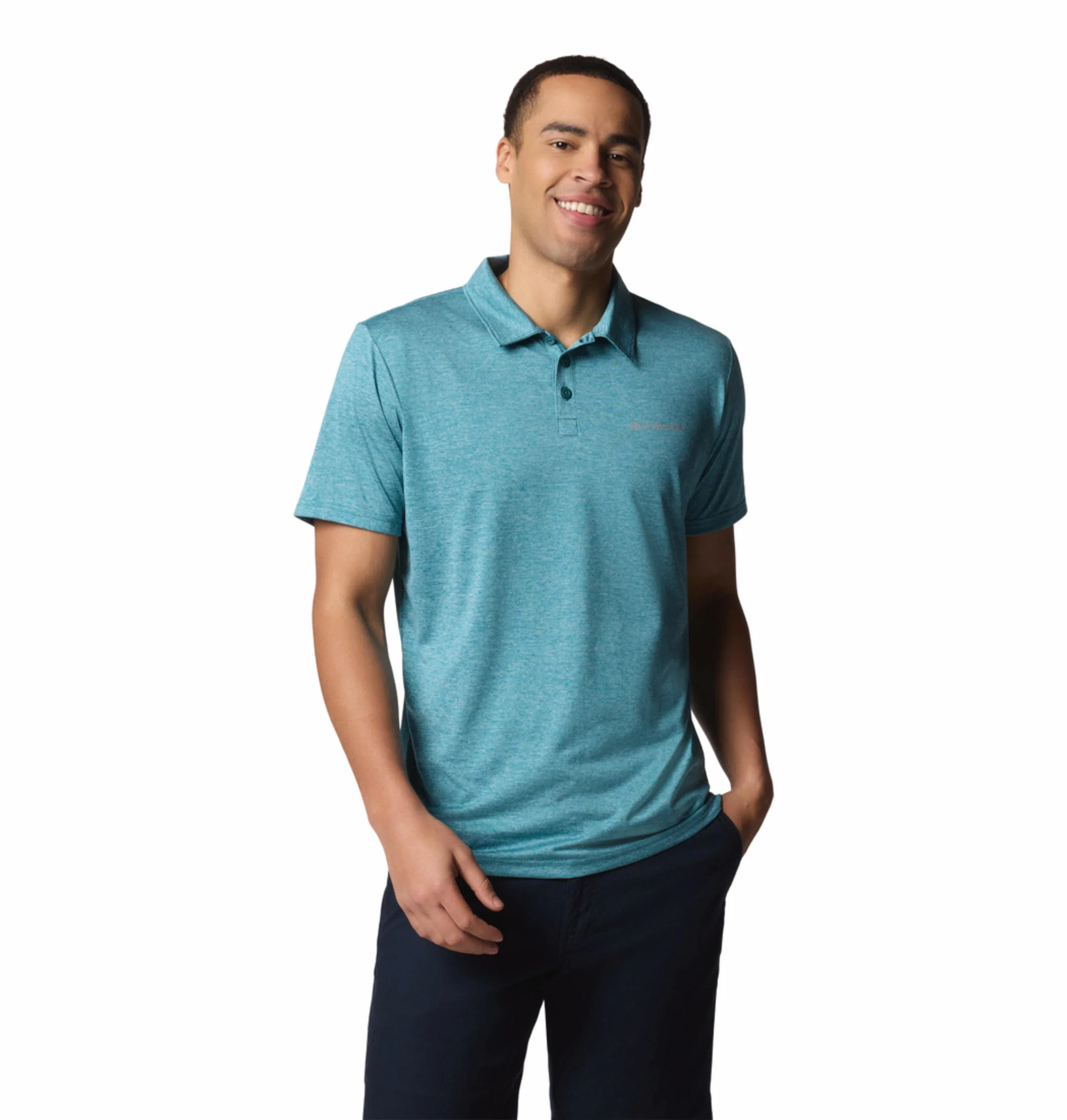 Columbia Men Blue Columbia Hike Polo - Image 6