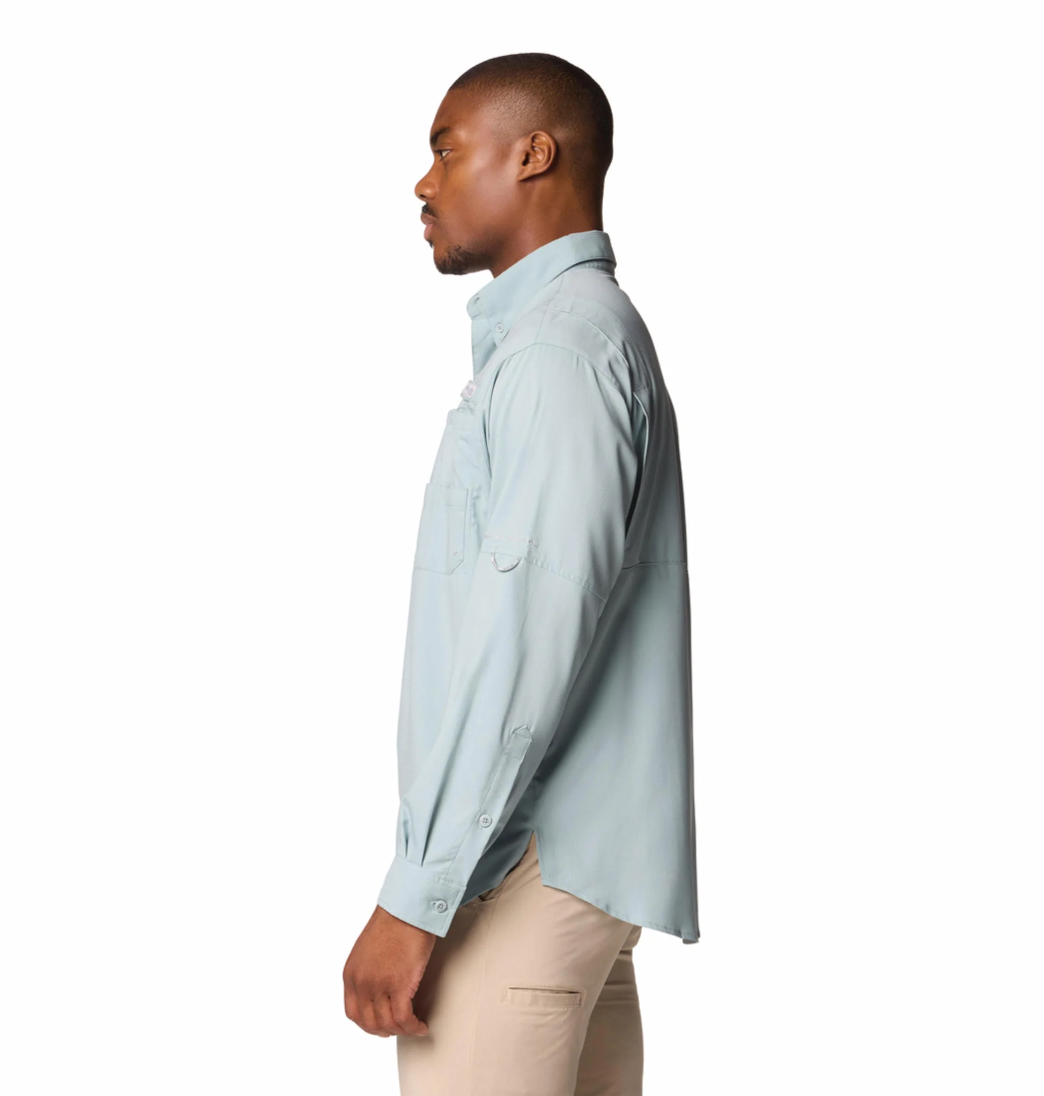 Columbia Men Blue Tamiami II LS Shirt (Sun Protection) - Image 4