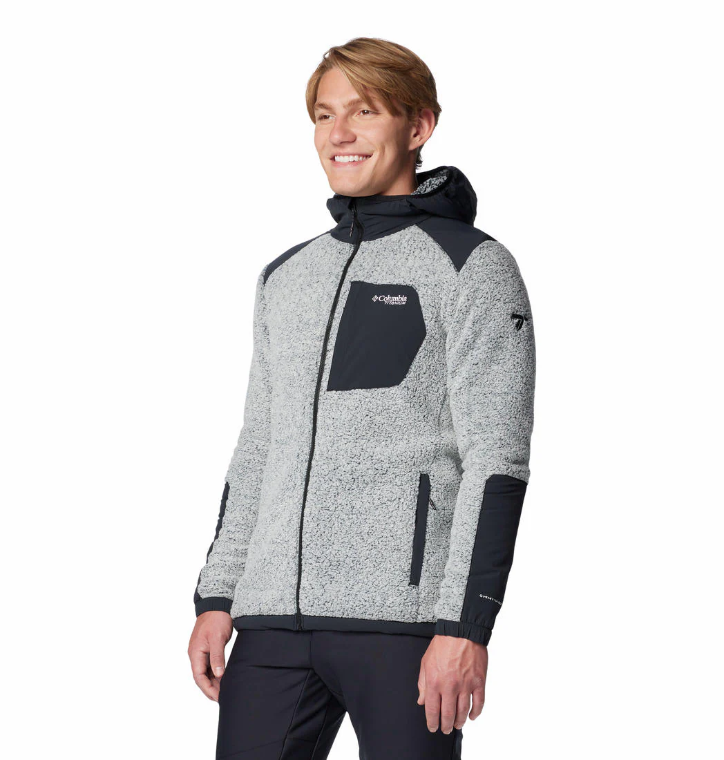Columbia Men White Arctic Crest Sherpa Full Zip - Image 3
