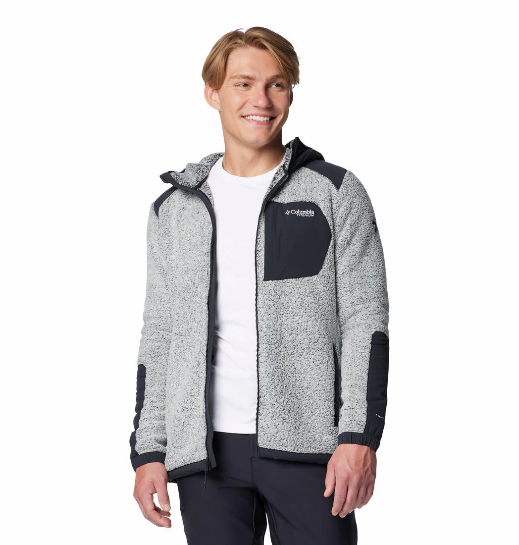 Columbia Men White Arctic Crest Sherpa Full Zip - Image 6