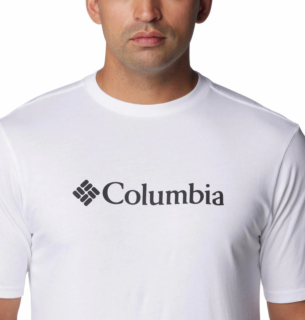 Columbia Men White CSC Basic Logo Short Sleeve - Image 5