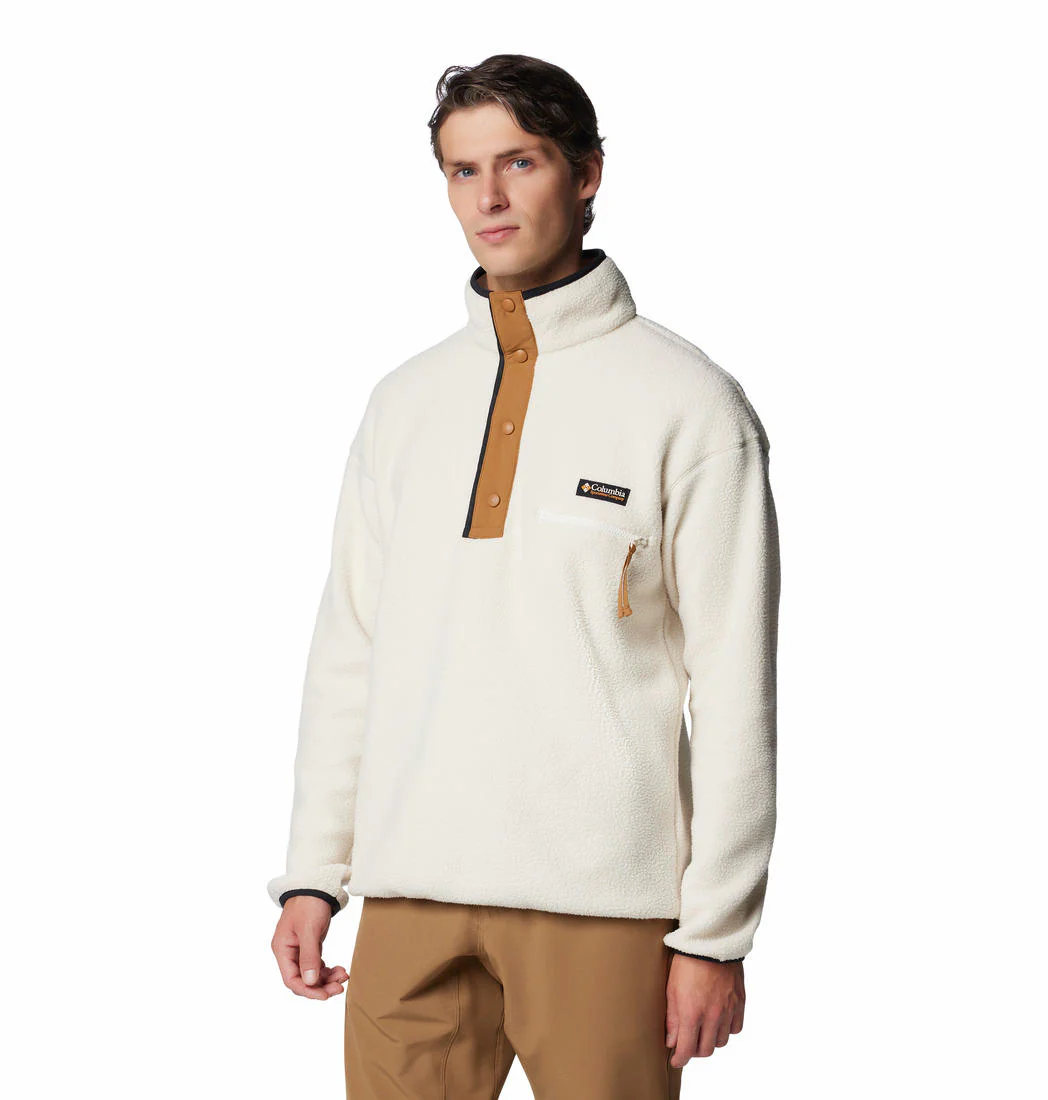 Columbia Men White Helvetia II Half Snap Fleece - Image 3