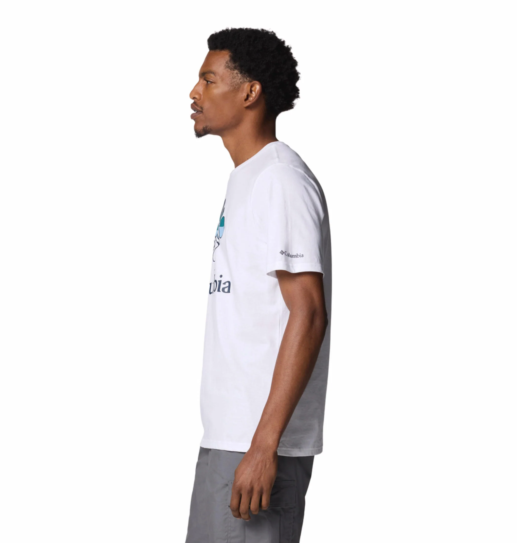 Columbia Men White M Rapid Ridge Graphic Tee - Image 4
