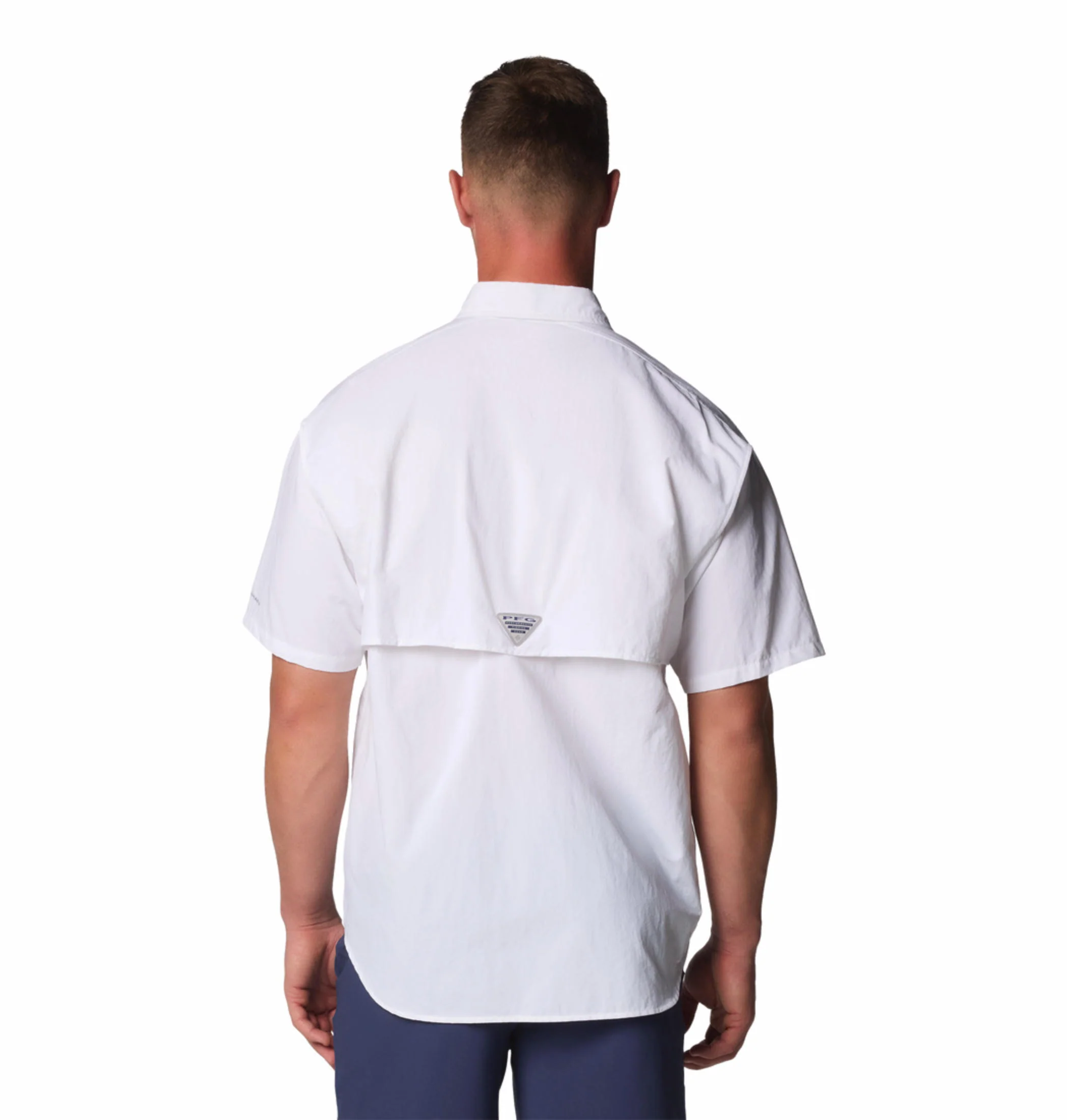 Columbia Men White Bahama II S/S Shirt (Sun Protection) - Image 5