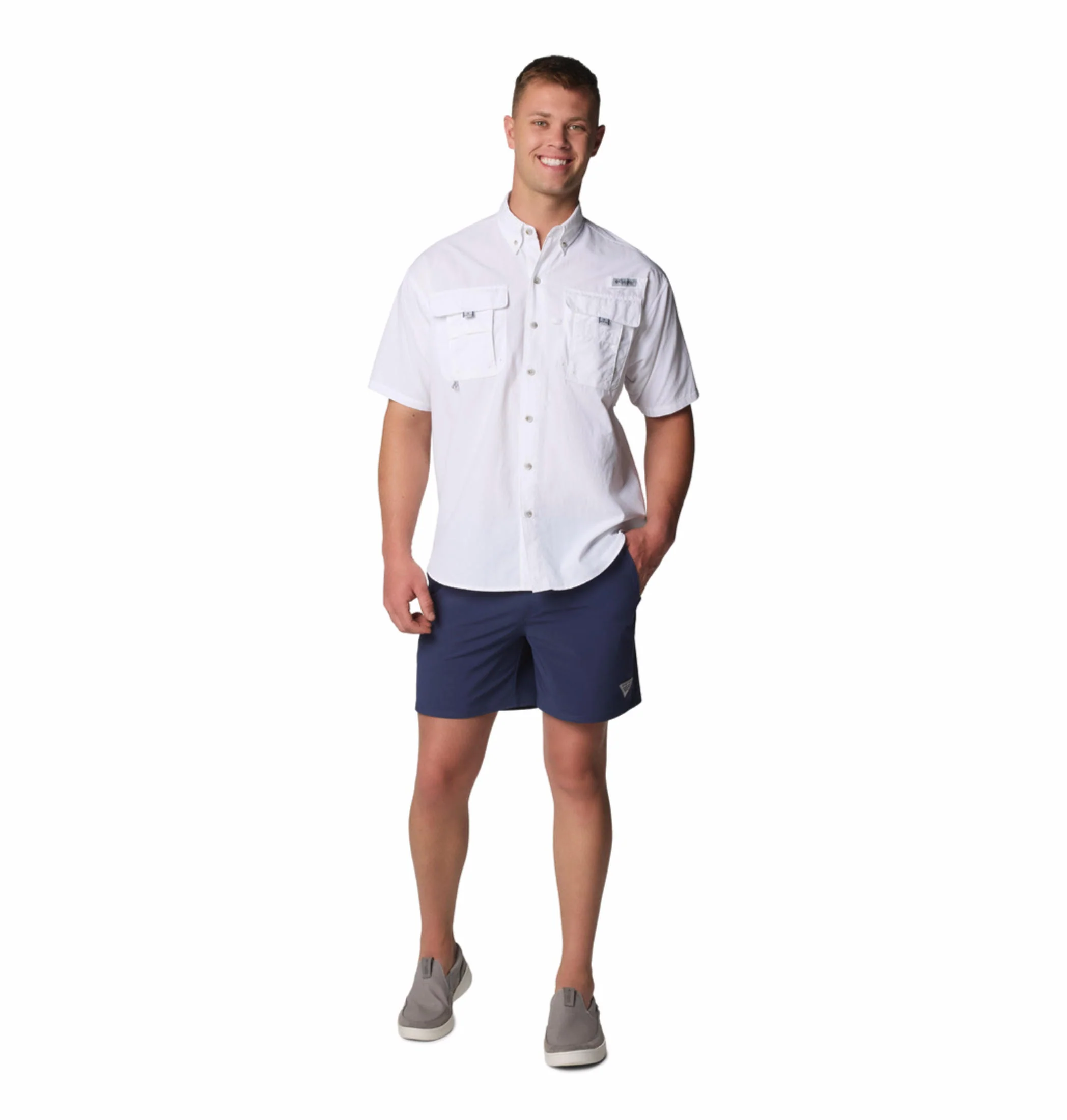 Columbia Men White Bahama II S/S Shirt (Sun Protection) - Image 6