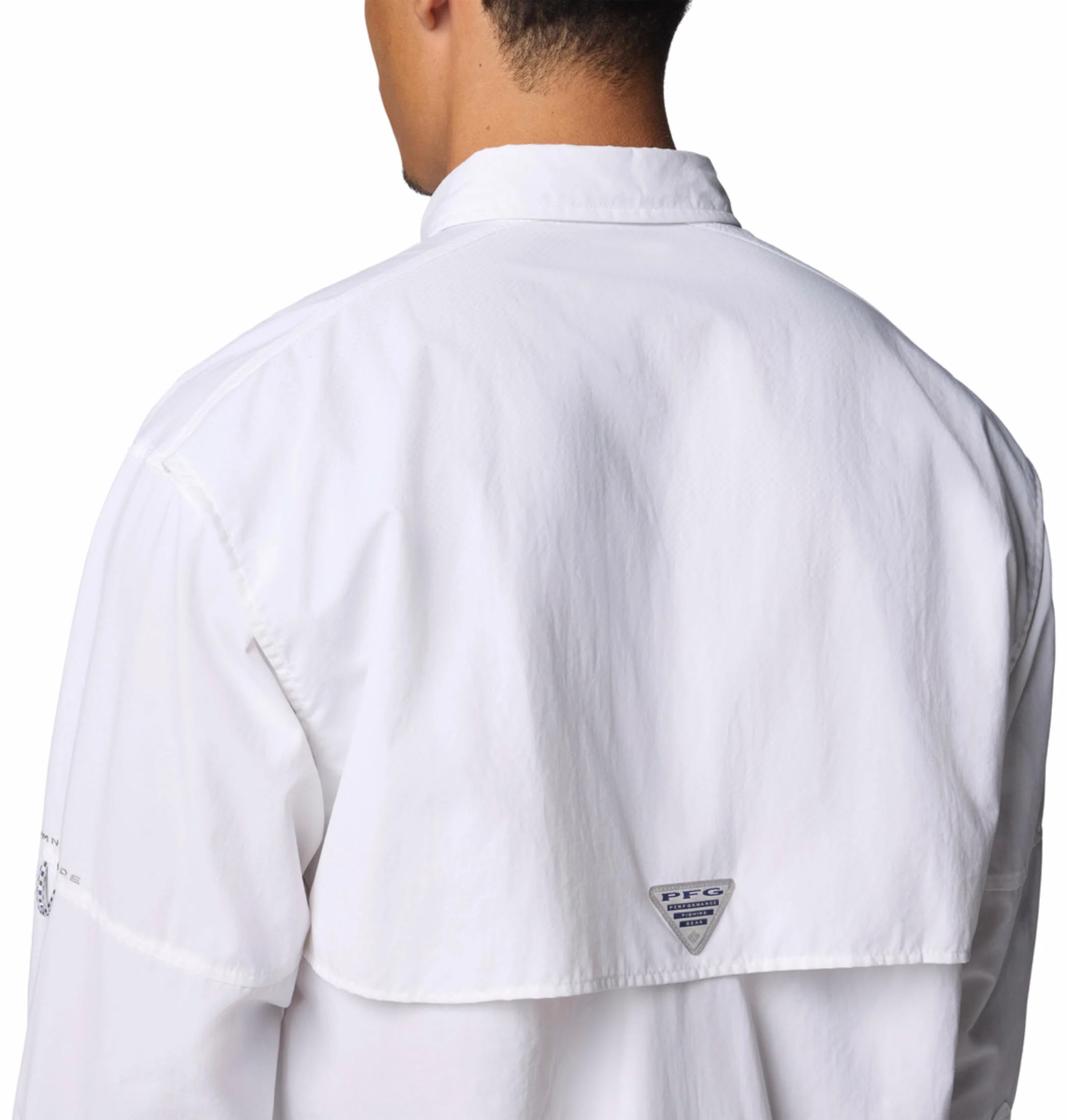 Columbia Men White Bahama II L/S Shirt (Sun Protection) - Image 8