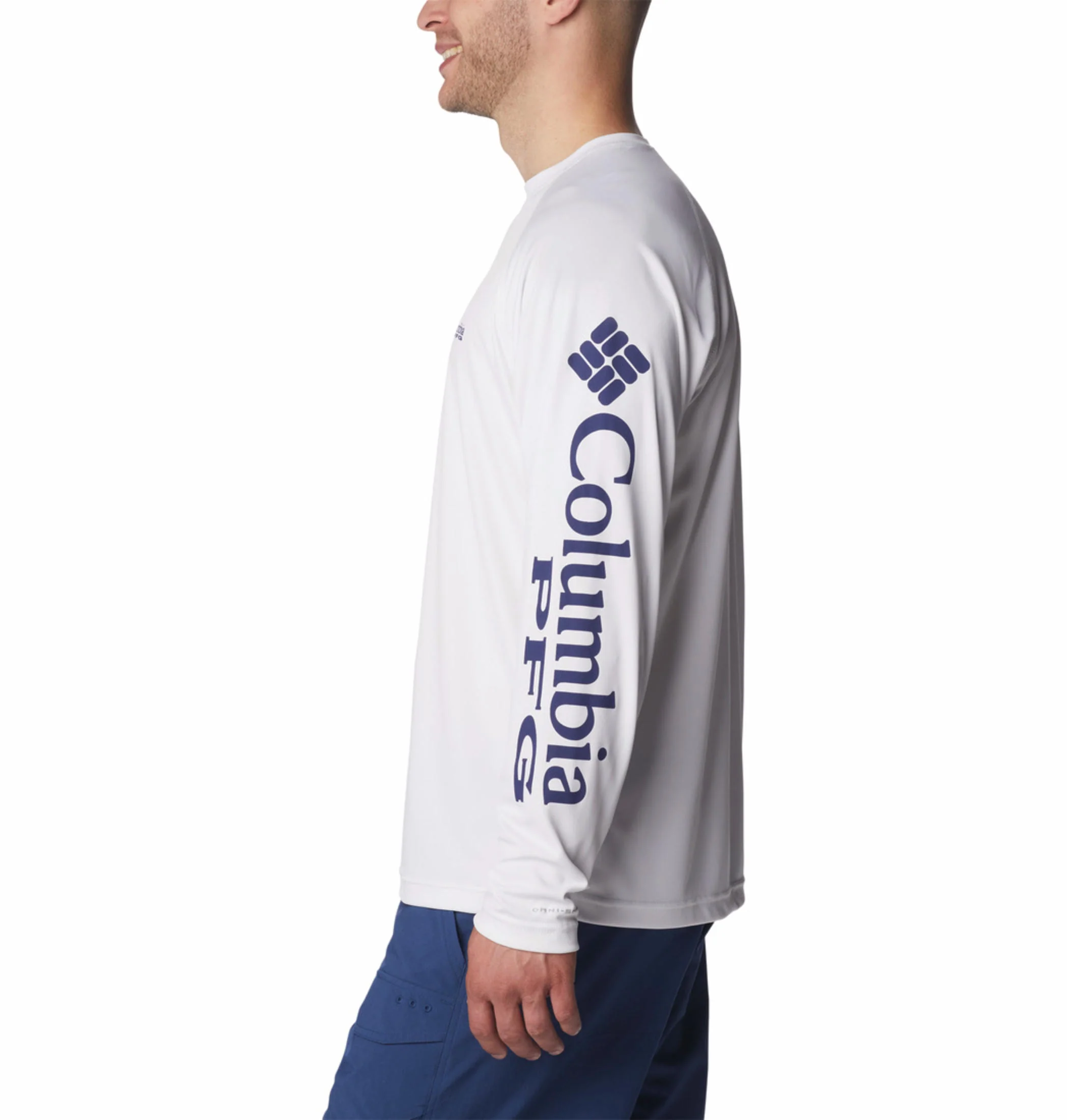 Columbia Men White Terminal Tackle LS Shirt (Sun Protection) - Image 4