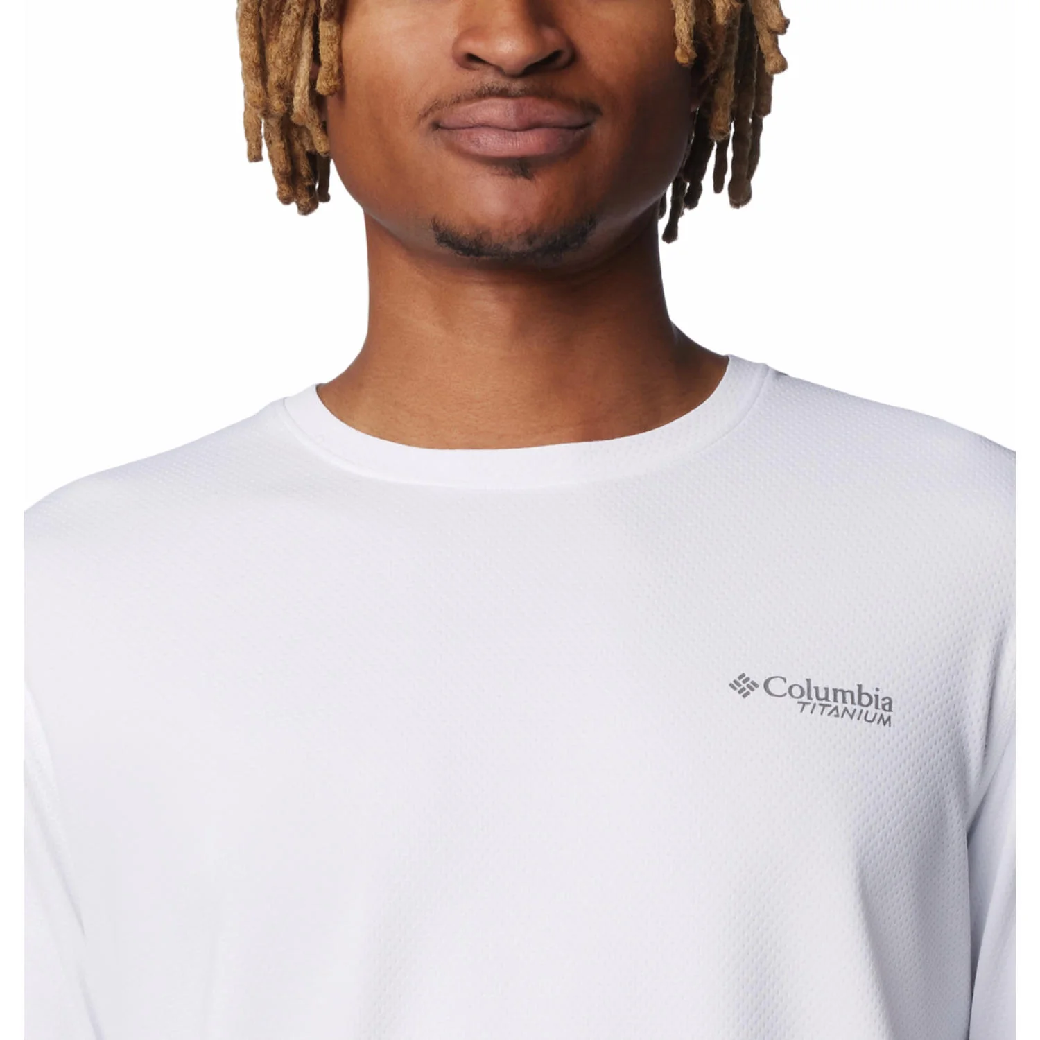Columbia Men White Summit Valley LS Crew (Sun Protection) - Image 4