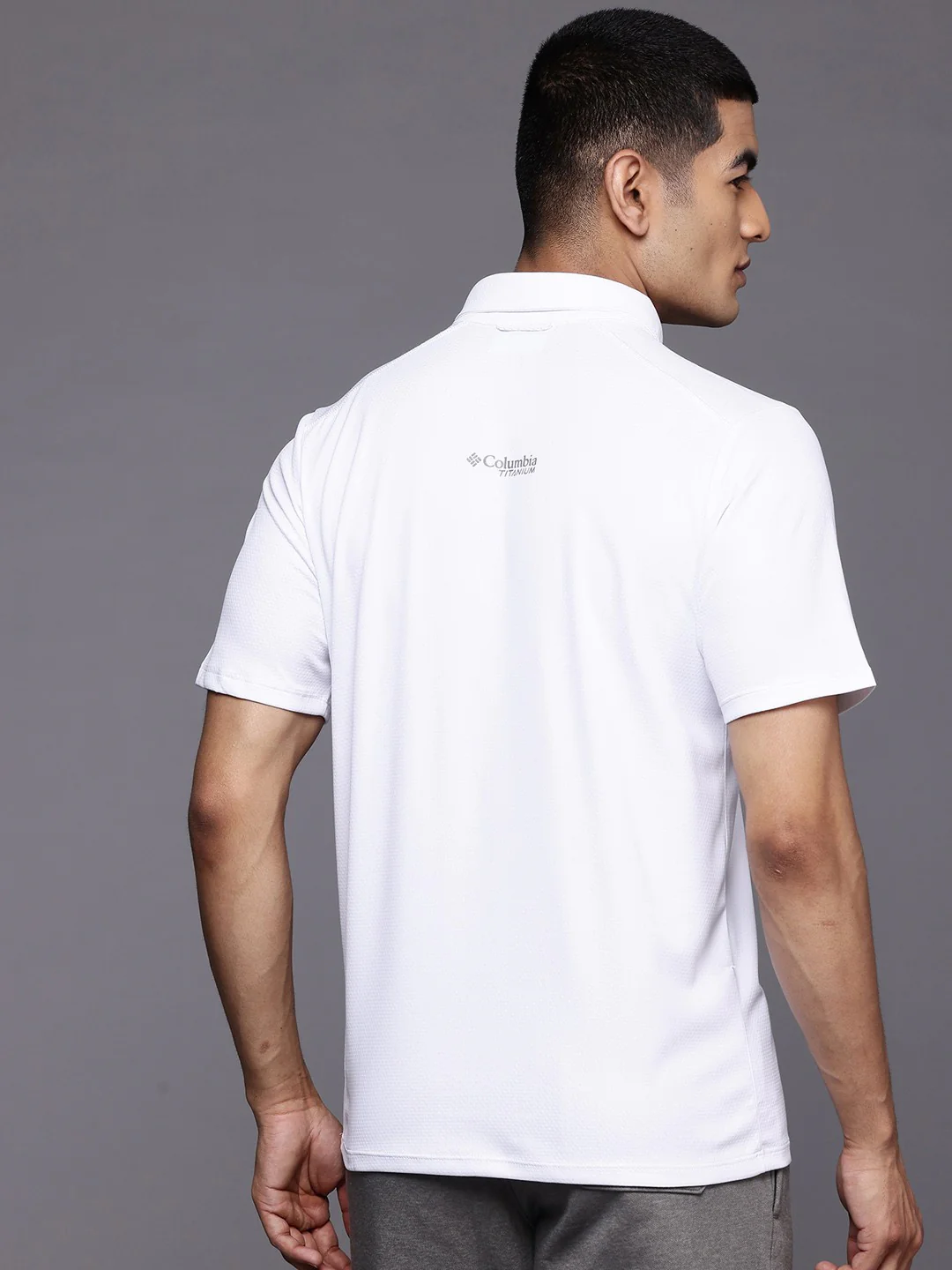 Columbia Men White Summit Valley Polo (Sun Protection) - Image 2