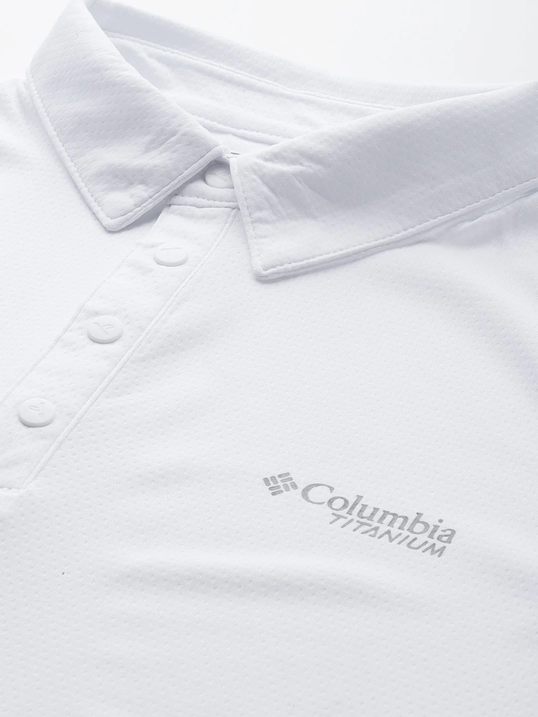 Columbia Men White Summit Valley Polo (Sun Protection) - Image 3