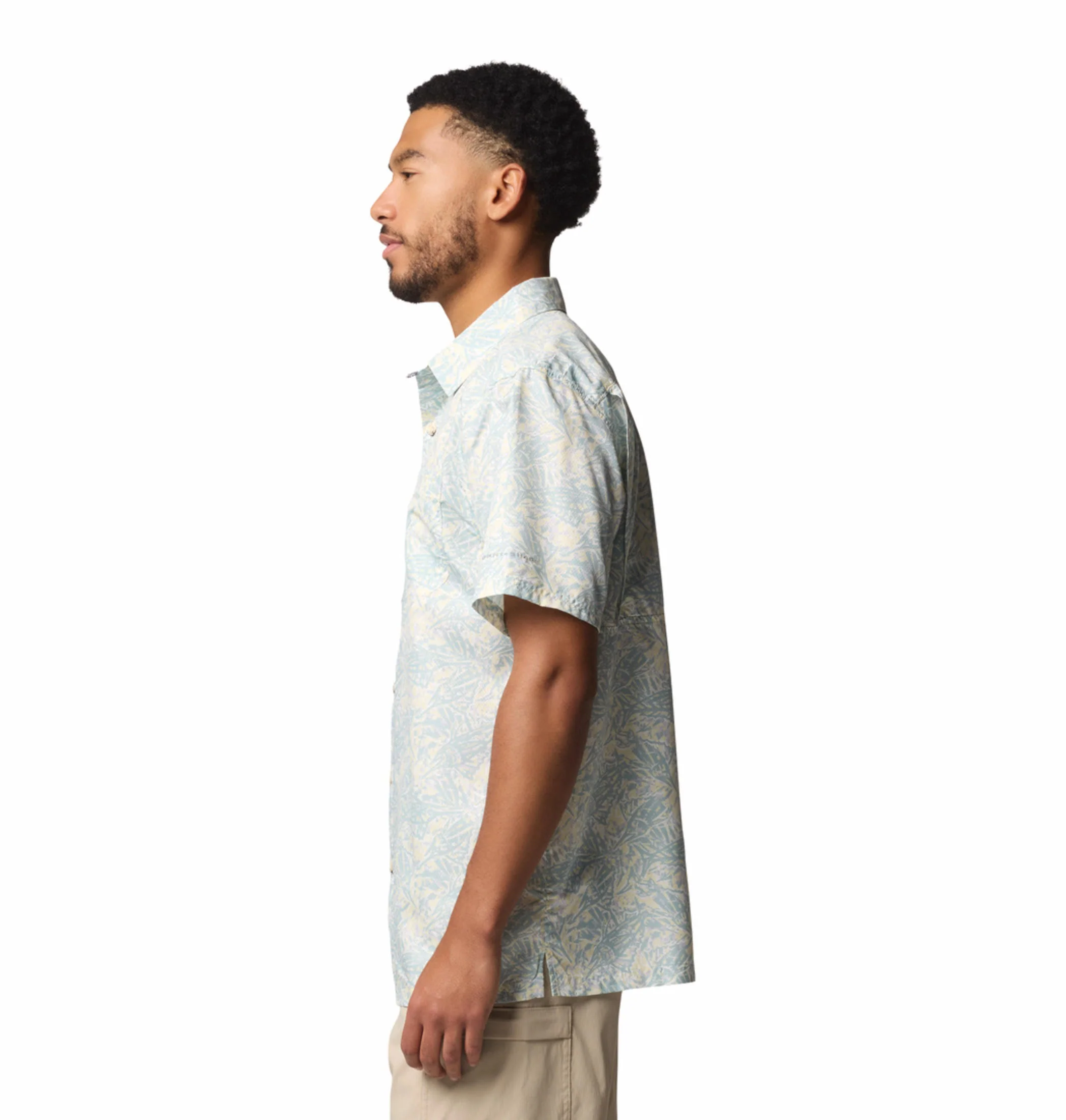 Columbia Men Yellow Super Slack Tide Camp Shirt (Sun Protection) - Image 4