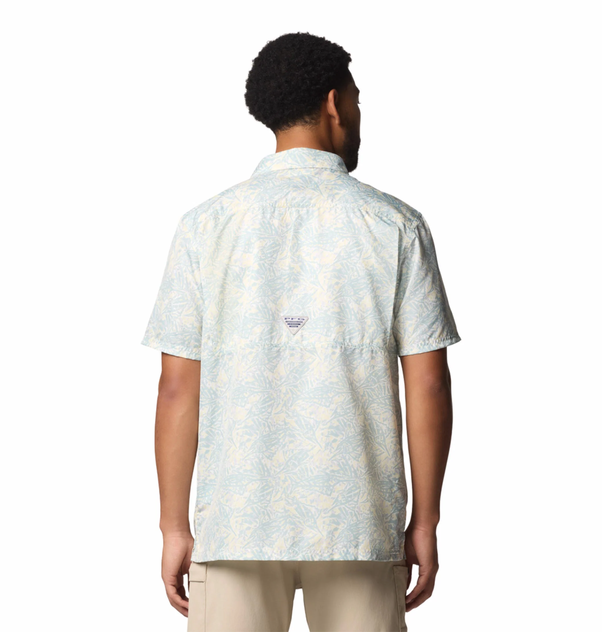 Columbia Men Yellow Super Slack Tide Camp Shirt (Sun Protection) - Image 5