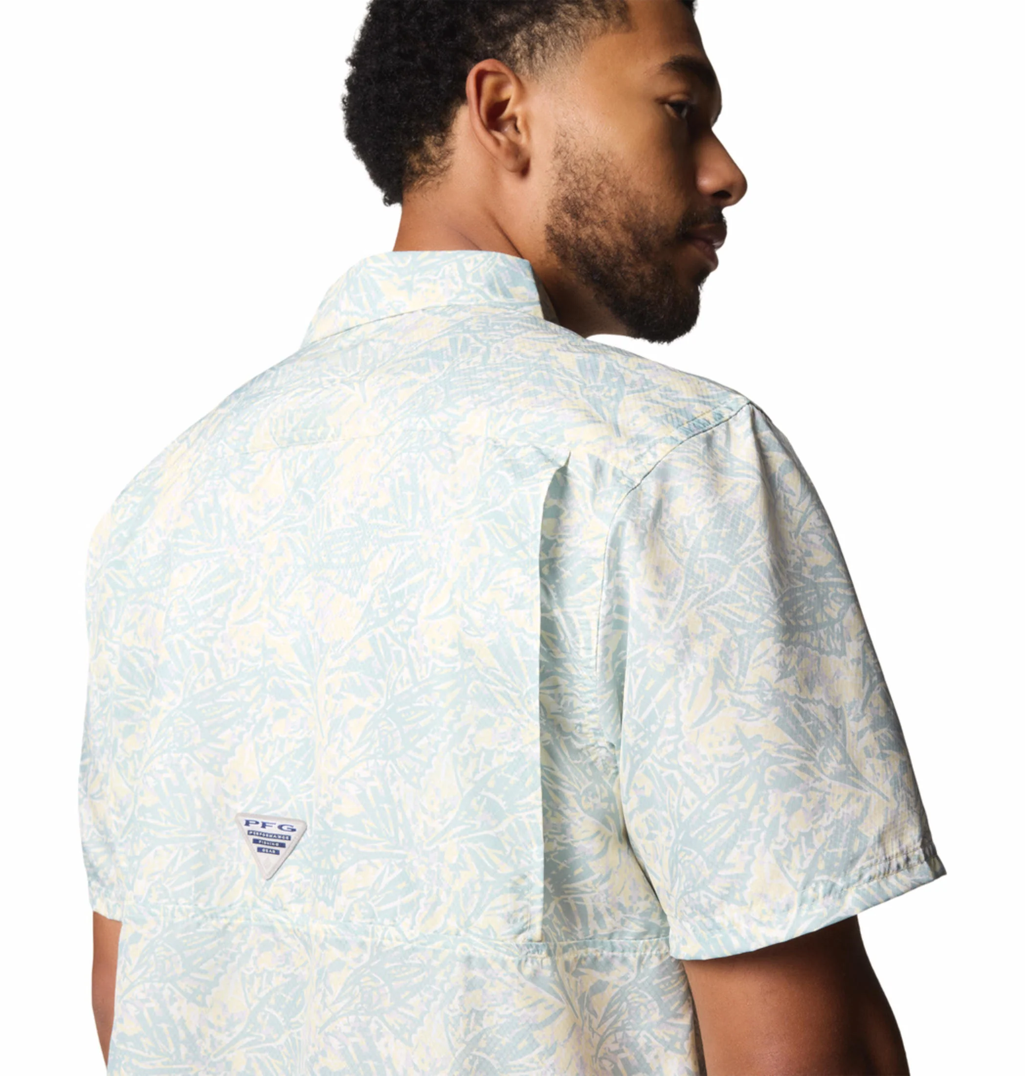 Columbia Men Yellow Super Slack Tide Camp Shirt (Sun Protection) - Image 8