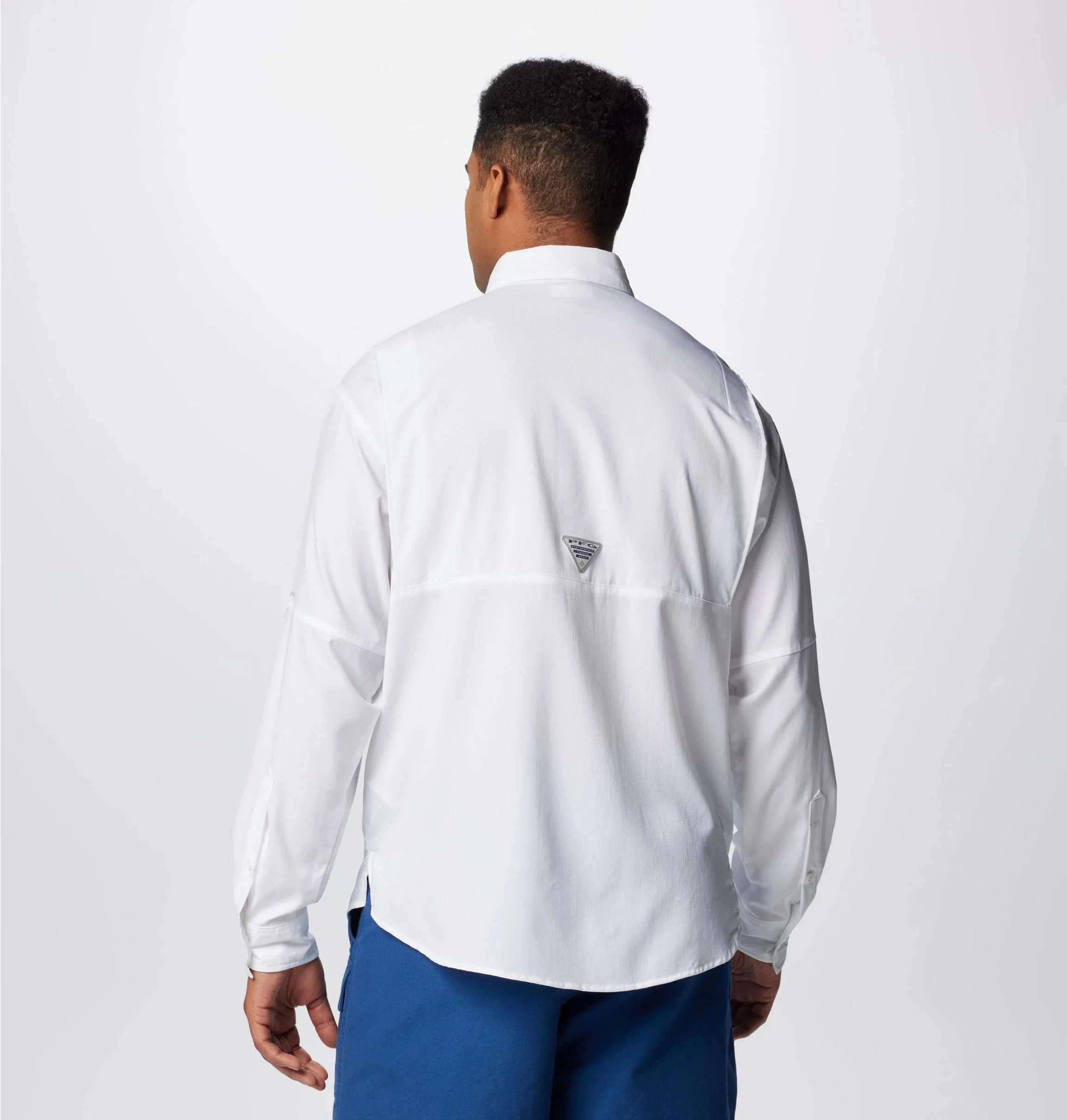 Columbia Men White Tamiami II LS Shirt (Sun Protection) - Image 5