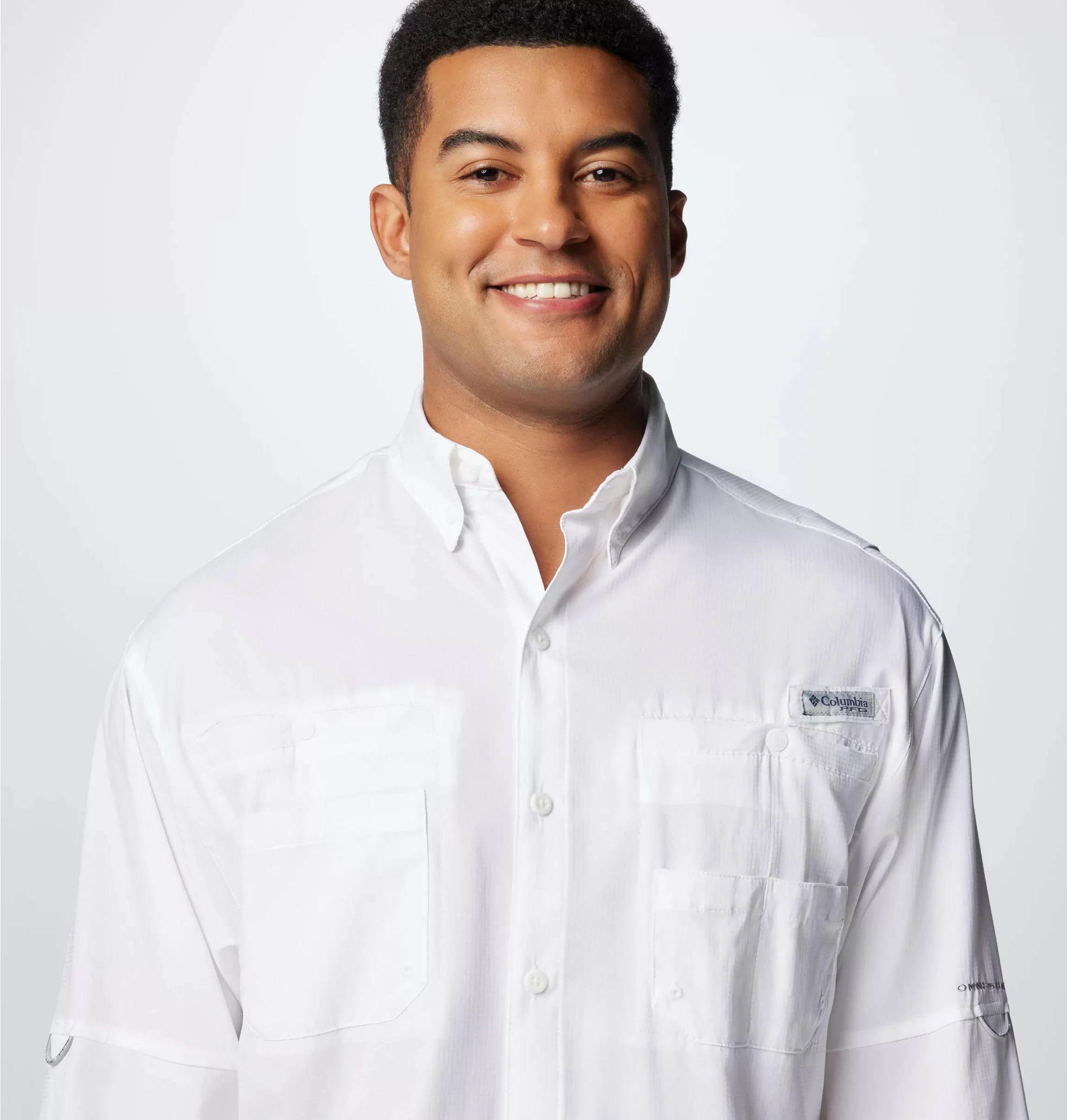 Columbia Men White Tamiami II LS Shirt (Sun Protection) - Image 8