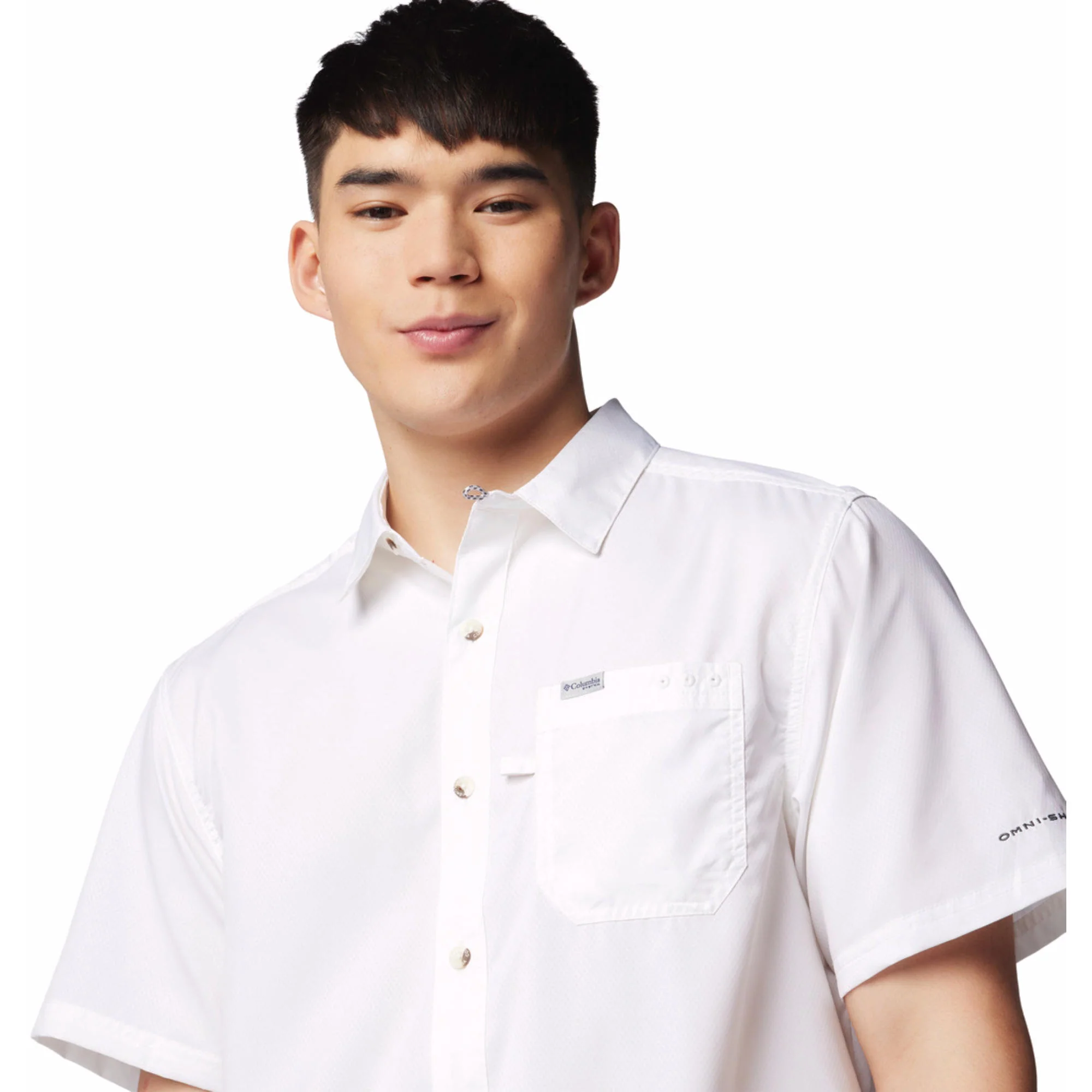 Columbia Men White Slack Tide Camp Shirt (Sun Protection) - Image 5