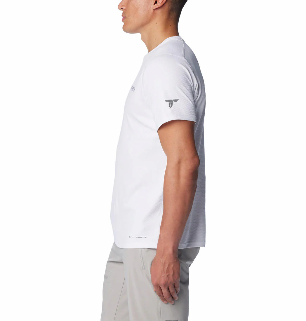 Columbia Men White Summit Valley SS Crew (Sun Protection) - Image 2