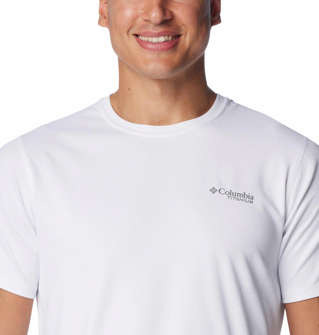 Columbia Men White Summit Valley SS Crew (Sun Protection) - Image 3