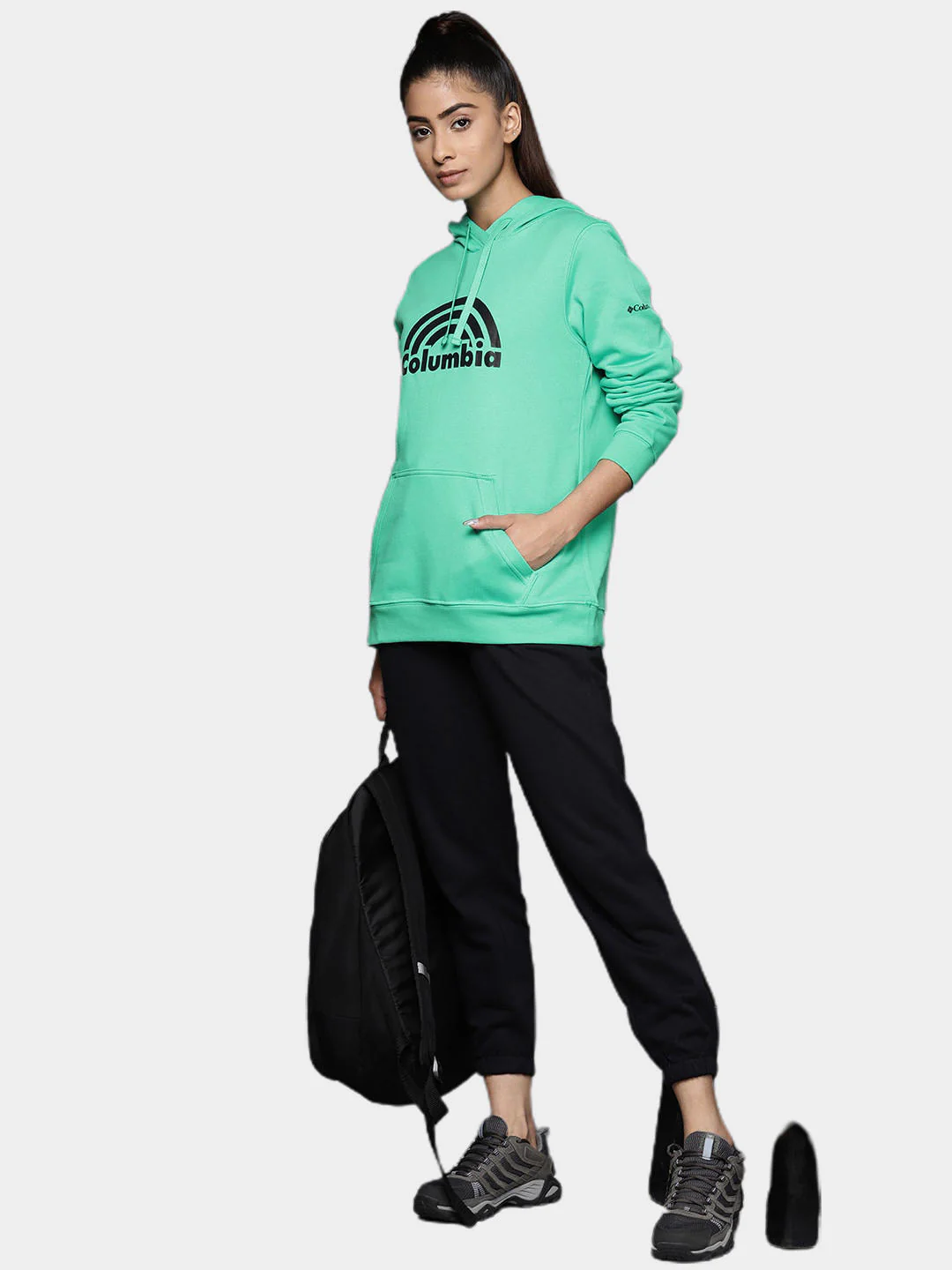 Columbia Women Green Columbia Trek Graphic Hoodie - Image 11