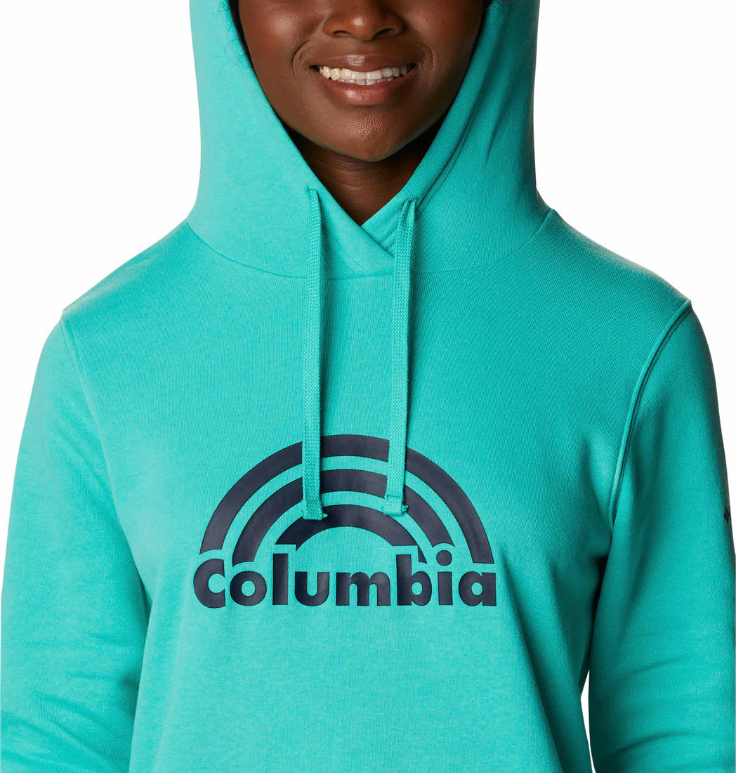 Columbia Women Green Columbia Trek Graphic Hoodie - Image 2